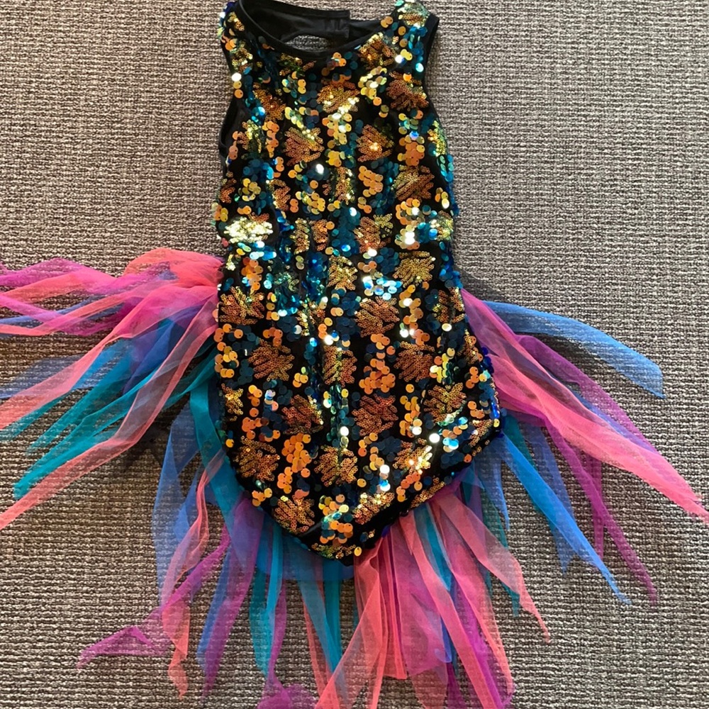 Sequin tulle recital dress